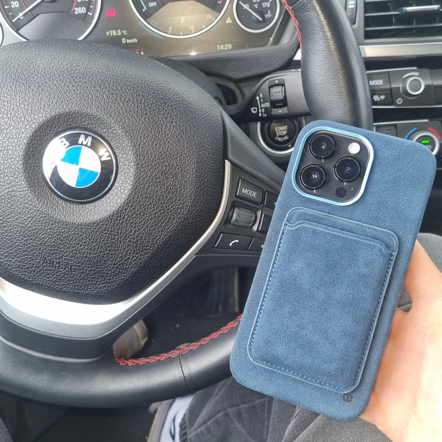 Premium IPHONE 12-14 SERIES | Customizable Alcantara | Cover | MagSafe | Racing | High-quality Italian Alcantara | IPhone Pro | Pro Max |