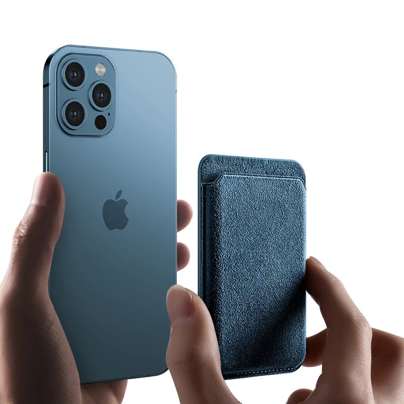 PREMIUM IPHONE WALLET | Alcantara | MagSafe | Racing | High-quality Italian Alcantara |