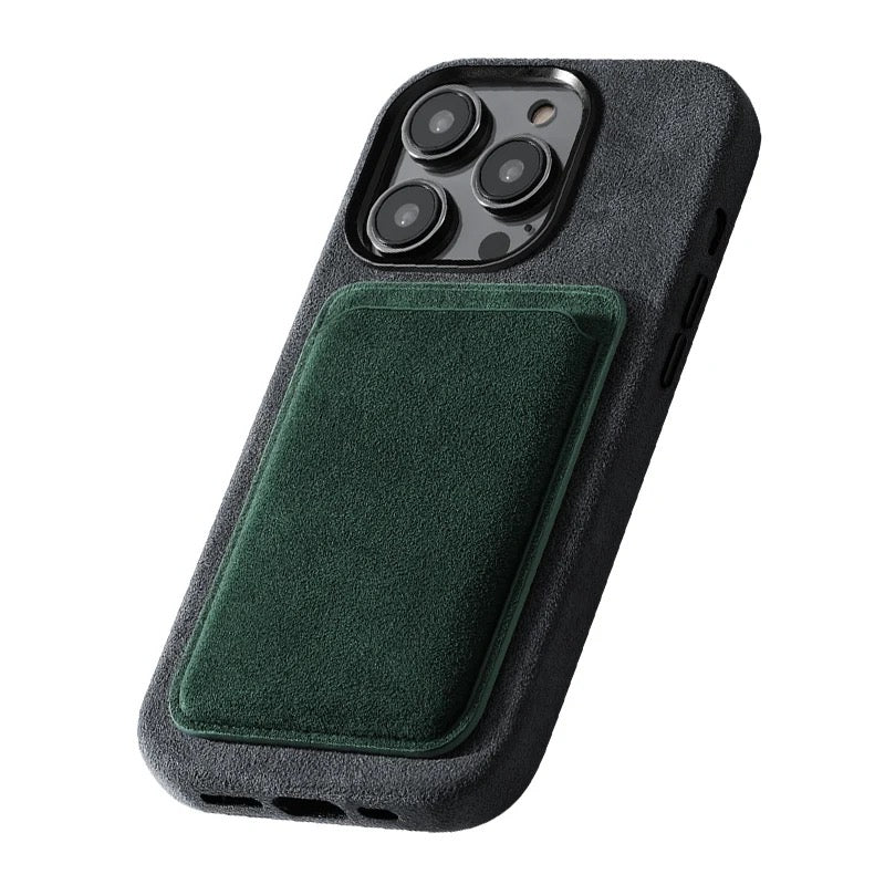 PREMIUM IPHONE WALLET | Alcantara | MagSafe | Racing | High-quality Italian Alcantara |