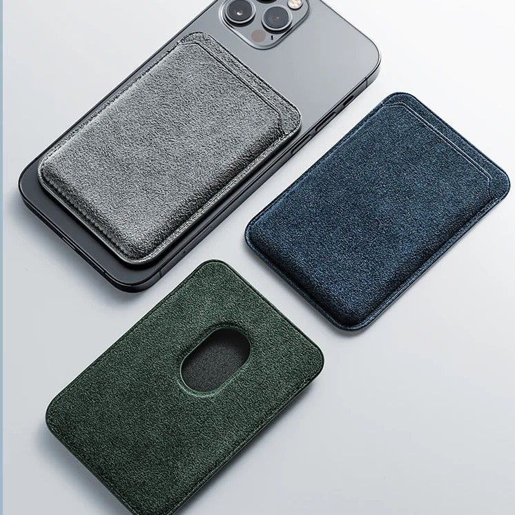 PREMIUM IPHONE WALLET | Alcantara | MagSafe | Racing | High-quality Italian Alcantara |