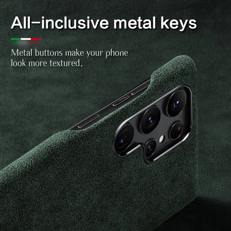 Alcantara Samsung S24 Case -Made in Italy