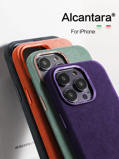 Alcantara IPhone 15-16 Case -Made in Italy